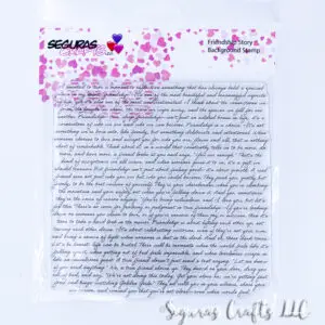 Friendship story Bkgd 6x6 stamp